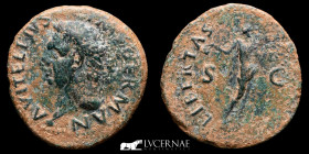 Vitellius 69 A.D. Bronze As 7.53 g. 28 mm. Tarraco 69 Good very fine