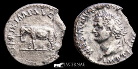 Titus 79-81 AD Silver Denarius 3,09 g., 17 mm. Rome 80 Good very fine (MBC+)
