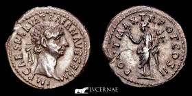 Trajan (98-117) Silver Denarius 3.30 g., 20 mm. Rome 98-99 A.D. Near extremely fine