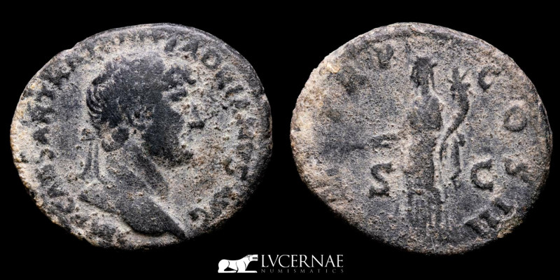 Roman Empire - Hadrian (117-138 A.D.) Bronze as (13.52 g, 27 mm.). Minted in Rom...