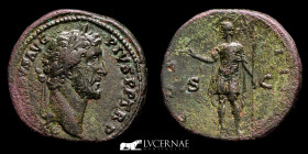 Antoninus Pius Bronze Sestertius 26.52 g., 31 mm. Rome 138-161 A.D. Near extremely fine