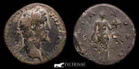 Antoninus Pius Bronze Sestertius 25,22 g., 31 mm. Rome 143/4 A.D. Good very fine