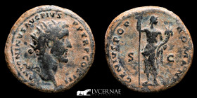Antoninus Pius Æ Bronze Dupondius 14.49 g. 28 mm. Rome 158/9 AD. Good very fine (MBC)