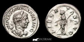 Elagabalus Silver Denarius 2,69 g. 19 mm Rome 218-222 A.D.  AU (About Uncirculated)