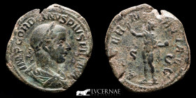 Gordian III Bronze Sestertius 16.14 g., 33 mm. Rome 241/4 A.D. Good very fine