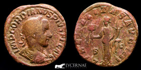 Gordian III Bronze Sestertius 16.36 g., 29 mm. Rome 238-244 A.D. Good very fine