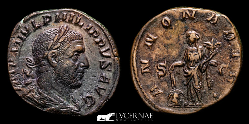 Roman Empire - Philip I (244-249 A.D.) Æ Sestertius. Rome, AD 244-249. 

IMP M I...