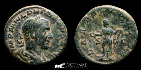 Philip I Arab  Æ Bronze Sestertius 17.89 g., 29 mm. Rome 244 A.D. Very Fine