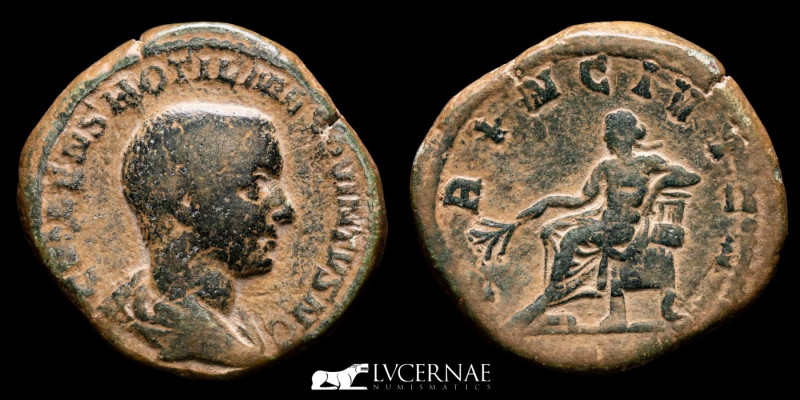 Roman Empire - Hostilian (Caesar, 250-251) Engrave error in name.
Bronze sestert...