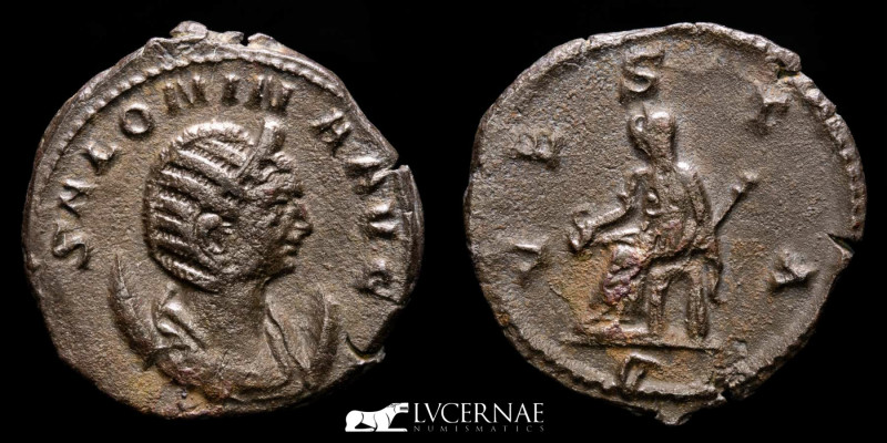 Roman Empire - Salonina during the Gallienus sole reign (260-268 A.D.) Silvered ...