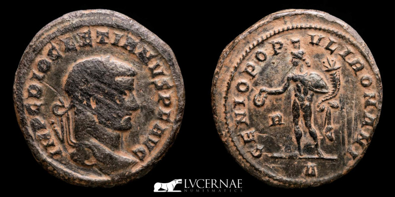 Roman Empire - Diocletian (284-305A.D.)
Bronze Follis, Rome mint. 

IMP C DIOCLE...