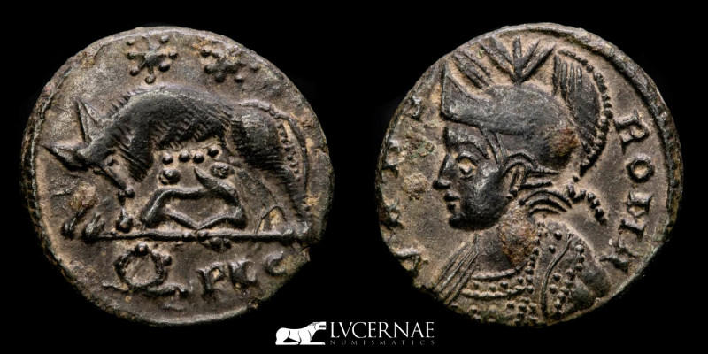 Roman Empire - Constantine I (Urbs Roma conmemorative series), minted in Lugdunu...