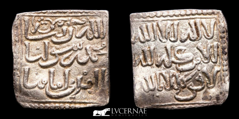 Spain - Period Almohad (1160 - 1260), silver square dirham (1,56 g., 14 mmm), Is...