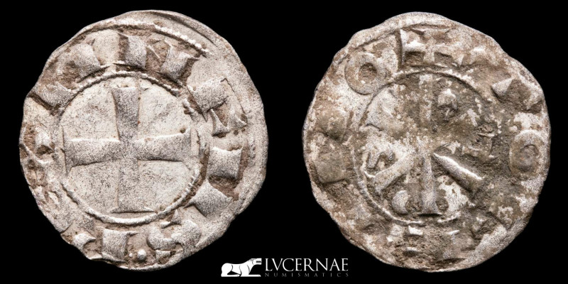 Medieval Spain - Alfonso VI (1072-1109) Billon dinero. (0.89 g. 18 mm.) Minted i...