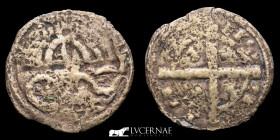 Spain Alfonso IX (1180-1230) Billon Dinero 0.56 g., 18 mm. No mint 1180-1230 Good very fine (MBC)