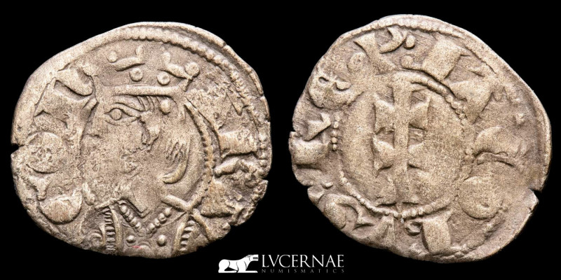 Medieval Spain - Jaime II (1291-1327). Dinero jaques, billon (1,65 g., 17 mm.) A...