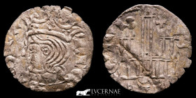 Alfonso XI Billon Cornado 0,83 g. 18 mm. Seville 1312-1350 B. D. Very fine