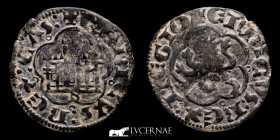 Enrique III Billon 1/2 Blanca  1,21 g., 21 mm. Sevilla 1390-1406 GVF