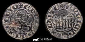 Enrique III Billon 1/2 Blanca  1,46 g., 20 mm. Sevilla 1390-1406 GVF
