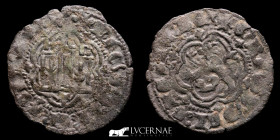 Enrique III Billon Blanca  1.44 g., 25 mm. Toledo 1390-1406 Good very fine