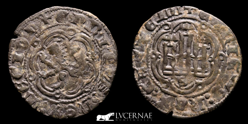 Medieval Spain - Enrique III (1390-1406). 
Billon blanca (2.24 g., 25 mm.). Mint...