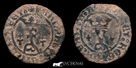 Catholic kings Copper Blanca  1.48 g. 18 mm Toledo 1474 - 1504 Very Fine (BC+)