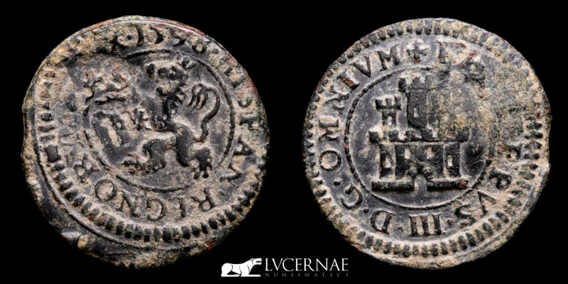 Spain - Felipe III (1598-1621). 

4 maravedís bronze coin (3,75 g. 21 mm.) Segov...
