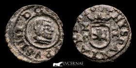 Philip IV Cooper 2 Maravedís 0,60 g, 13 mm. Cuenca 1664 Good very fine (MBC+)