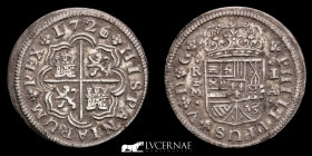 Felipe V Silver  1 Real  2,85 g., 20 mm. Madrid 1726 A GVF