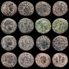 Lot comprising 8 Roman bronze coins. Rome III-IV centuries A.D. GVF