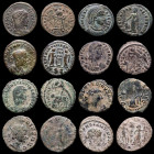 Lot comprising 8 Roman bronze coins. Rome III-IV centuries A.D. GVF