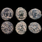 Lot of 3 coins. Julian II caesar. GVF