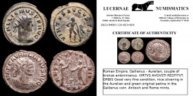 Lot of 2 antoninianus (Gallienus and Aurelian) GVF
