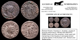 Lot of 2 antoninianus (Claudius II and Aurelianus) GVF