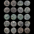 Lot comprising 12 Barbarous imitative bronze coins. Rome III-IV centuries AD Good very fine