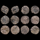 Medieval Spain - Lot of six (6) medieval coins. GVF