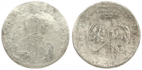 Latvia Courland 3 Groszy 1764 ICS Ernst Johann Biron((1763-1769). Obverse: Bust right. Obverse Legend: D • G • ERNEST • IOH • IN • .... Reverse: 2 cro...