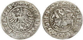 Lithuania 1/2 Grosz 1522 Vilnius. Sigismund I the Old (1506-1548). Obverse Lettering: MONETA: SIGISMVNDI: 15ZZ +. Reverse Lettering: MAGNI: DVCIS: LIT...