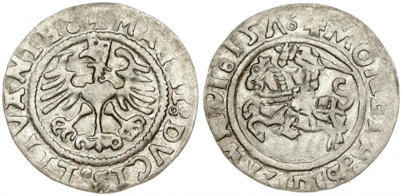 Lithuania 1/2 Grosz 1527 Vilnius. Sigismund I the Old (1506-1548). Obverse Lette...