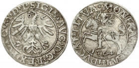 Lithuania 1/2 Grosz 1564 Vilnius. Sigismund II Augustus (1545-1572) - Lithuanian coins 1564 Vilnius; endings of the inscriptions L/ LITVA. Silver. Ces...