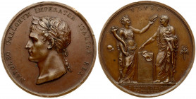 France Medal 1805 Coronation. Napoleon I (1804-1814). Coronation of Napoleon Bonaparte 1805 to be come King of Italy. Bronze. Weight approx: 37.20 g. ...
