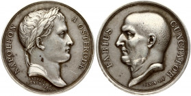 France Medal (1807) Fabius. Napoleon I (1804-1814). Napoleon in Osterode. By Bertrand Andrieu 1807. Laureate head of Napoleon right / Bare head of Qui...