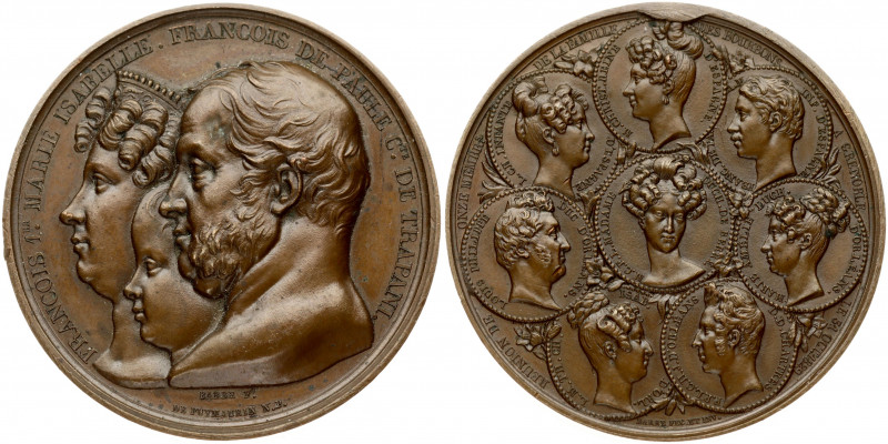 France Medal (1829) Bourbone Family. Medal by Barre (Lous Philippe 1830 -1848 Re...