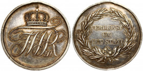 Germany Prussia Medal (1810) For Services to the State. Friedrich Wilhelm III(1797-1840) Undated and Unsigned (1810 by Loos) for services to the state...