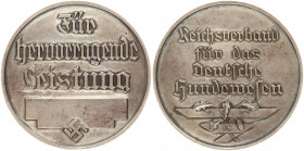 Germany Third Reich Medal (1933-1945). Silver medal (hall mark 800) o. Year from the Reich Association for the German Dog Being. FOR EXCELLENT PERFORM...