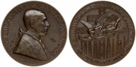Italy Vatican Medal 1957. Anno XX /1957. Pius XII (1939-1958). (Anno XX) from Mistruzzi. Obverse: On the establishment of a broadcasting facility on e...