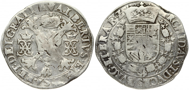 Spanish Netherlands BRABANT 1 Patagon (1612-21) Antwerp. Albert & Isabella (1612...