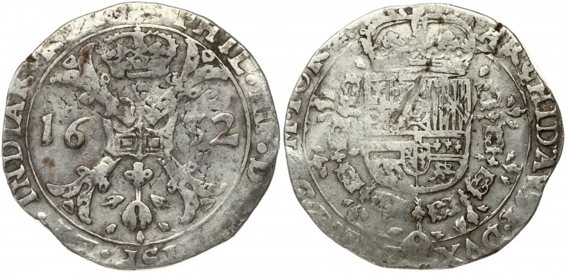 Spanish Netherlands TOURNAI 1 Patagon 1632 Philip IV(1621-1665). Obverse: Date d...