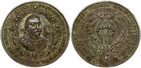 Sweden Medal (1632) Death at the Battle of Lützen. Gustav II Adolf(1611-1632). Silver Medal 1632 by Sebastian Dadler. Obverse: Armoured bust three-qua...