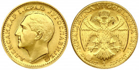Yugoslavia 1 Dukat 1931(k) Alexander I(1921-1934). Obverse: Head left, small legend with КОВНИА, А.Д. below head. Reverse: Crowned double eagle with s...